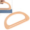 1XWooden Bag Handle Replacement DIY Bags Purse Making Handbag Shopping Tote B Kw