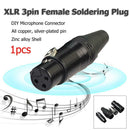 DIY Microphone XLR 3Pin Female Plug Connector Cable Solder Plug MIC Adapter