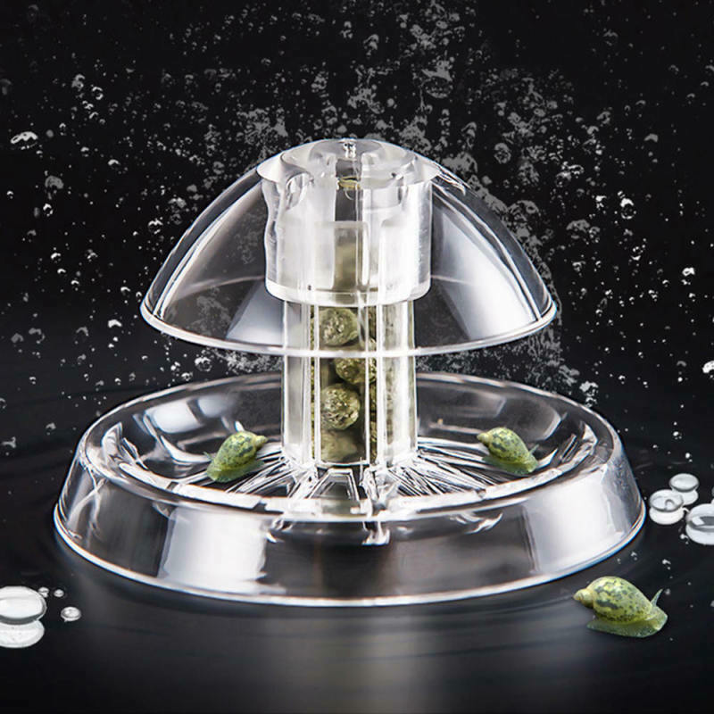 Aquarium Fish Plant Tank Plastic Clear Snail Trap Catcher Plants Pest Box  XLQ