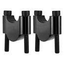 Universal Motorcycle ATV Handlebar Riser Adapter Aluminum 28mm(1-1/8") Black