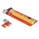 15Pin USB 3.0 PCI-E Express 1x to 16x Extender Riser Adapter Mining Card