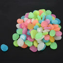 100Pcs Glow In The Dark Stones Pebbles Rock Aquarium Fish Tank Garden Walk  L9V6