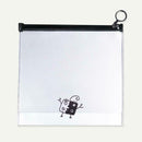 Clear PVC Waterproof Makeup Bag Transparent Travel Cosmetic Wash Pouch (L) A