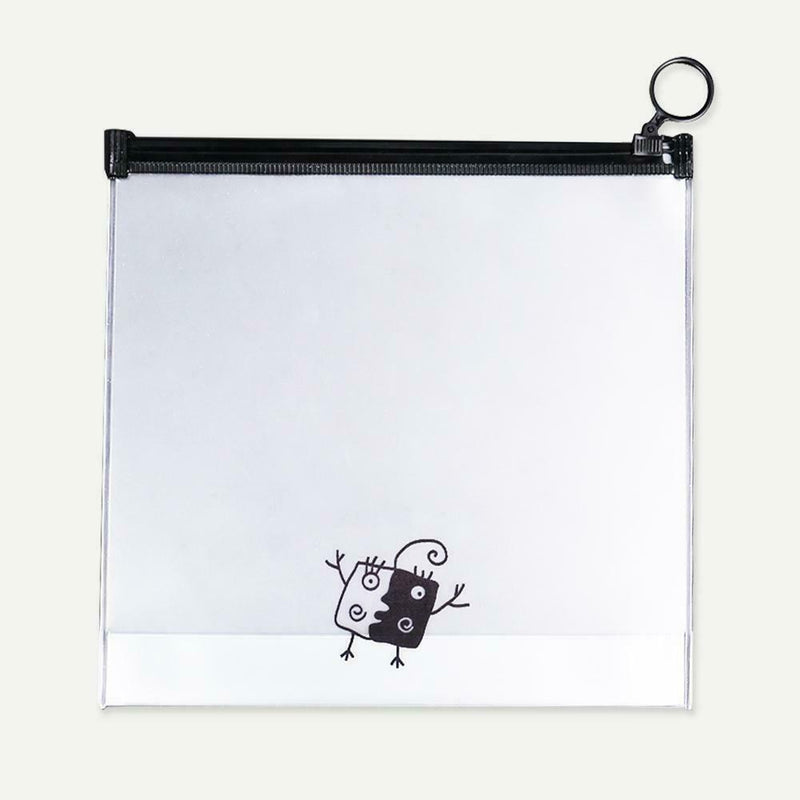 Clear PVC Waterproof Makeup Bag Transparent Travel Cosmetic Wash Pouch (L) A