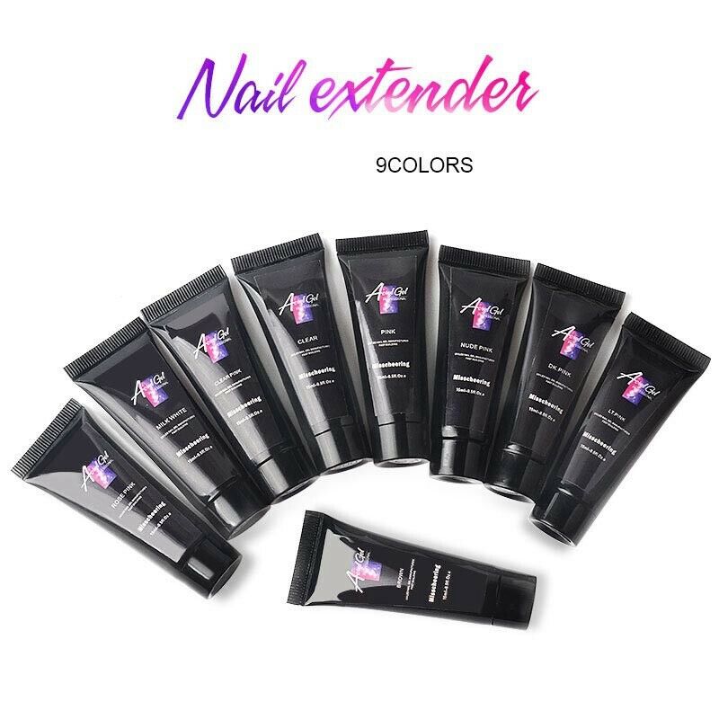 Manzilin 15Ml Crystal Extend Uv Nail Gel Extension Builder Led Polygel Nail W5N6