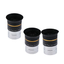 1.25" PLOSSL 4,6,9mm Eyepiece Lens for Astronomical Telescope