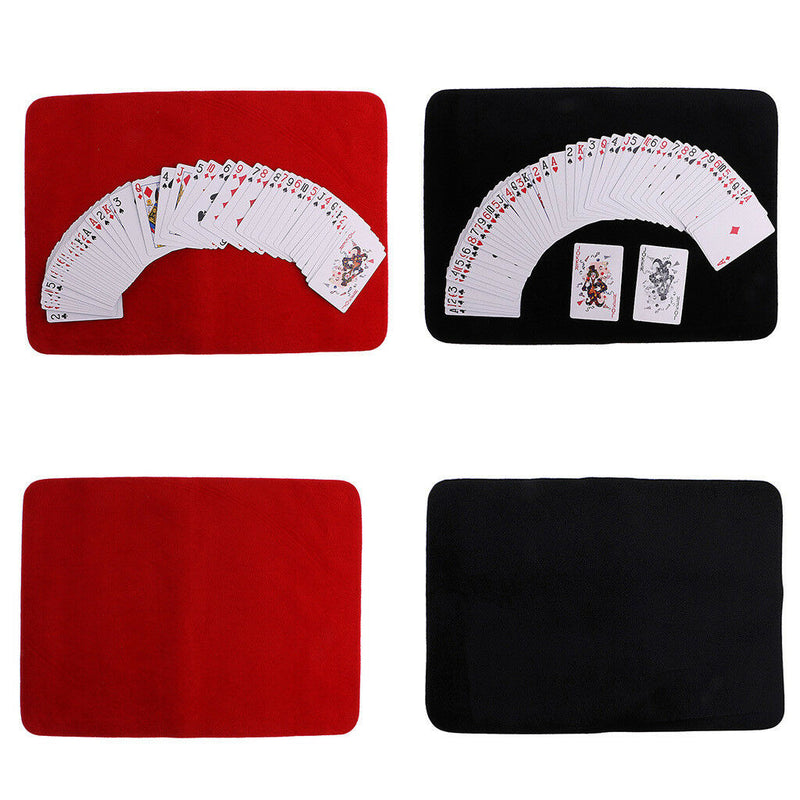 Game Card Trick Poker Deck and Pad Mat Magical Prop for Party Show Magician