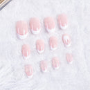 acrylic designer nail tips false french full cover nails art decor finger 24 Nw