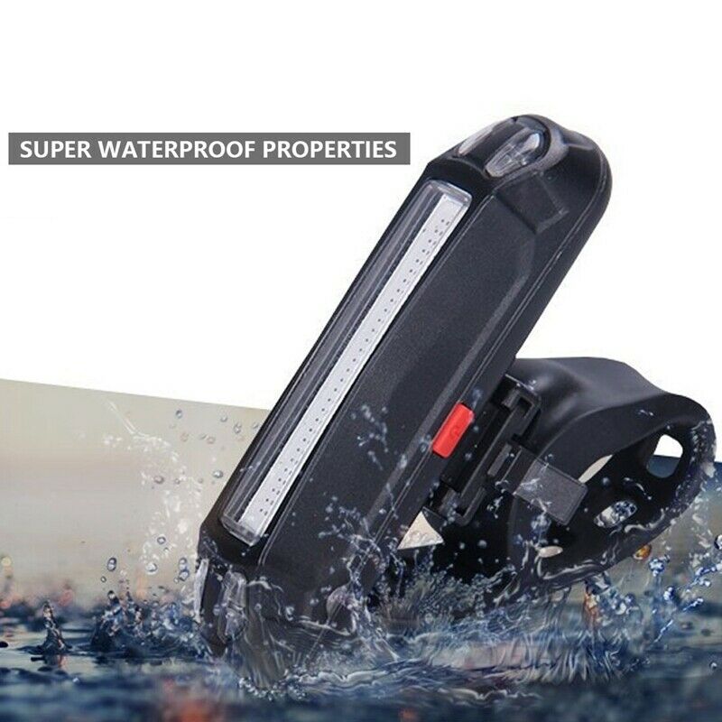 Rechargeable Bicycle Taillights Waterproof COB LED USB Mountain Bike Tail L