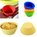 12PCS Silicone Cake Muffin Chocolate Cupcake Bakeware Mould Z8D8 Cup Lot Ba O1K1