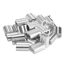 20pcs 3/8 inch (10mm) Diameter Wire Rope Aluminum Alloy Sleeves Clip Fittin J9Y8