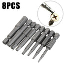 8Pcs 1.5-8mm Hex Key Allen Bit Quick Change Connect Impact Driver Screwdriver #