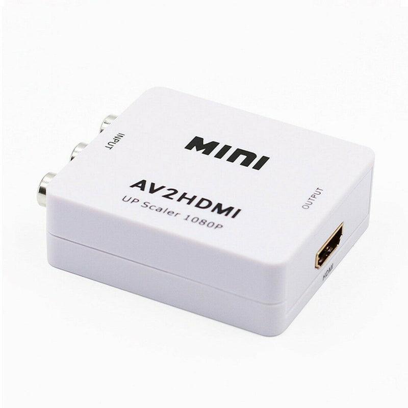 3 RCA to HDMI Converter Composite AV CVBS Video Adapter 1080p For Wii NES SNES
