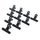 10 Pieces Metal Binder Clips File Photo Bulldog Clip Office Supplies 75mm