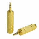 3.5mm Male to 6.5mm Female Stereo Mic Audio Headphone Jack Adapter Converter_kz