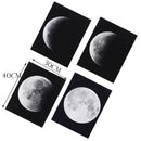 4x Canvas Oil Painting Lunar Phase Change Moon Abstract Art Painting Picture