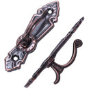 Metal Curtain Tassel Tie Back Tieback Mini Wall Hooks 2PCS Red bronze L1Z9