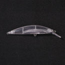 ABS Transparent Unpainted Fishing Lures 24g Hard Baits Wobblers Assemable