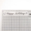 Happy Birthday DIY Scrapbook Plastic Embossing Folder Template for Album Gift