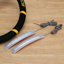 2pcs Car Rearview Mirror Lamp Turning Light Soft LED Board Turning Lights A