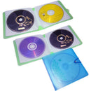 Color Random 12 Plastic CD DVD Disc Double Sleeve Holder Storage Case-Pa.AU