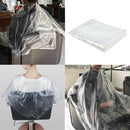 150x PE Disposable Hair Cut Cape Gown Salon Hairdresser Barber Capes Gowns