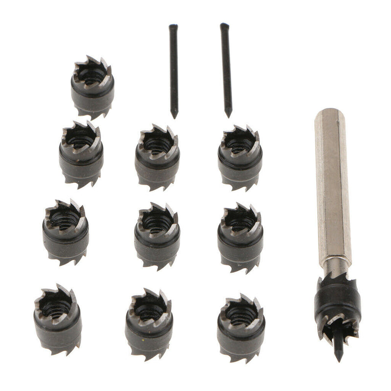 13x Double Sided 3/8'' Spot Weld Cutter HSS Drill Bit Remover Welder Cut Tool