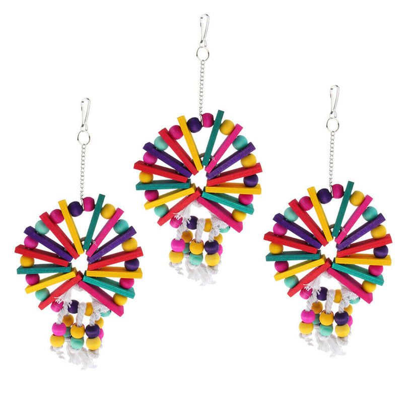 Bird Chew Toys Hanging Accessories for Parrot Budgie Parakeet Cockatiels Conure