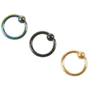 6 lot Captive Bead Rings Hoops BCR Thickness:16gauge (1.2mm) X 5/16"(8mm) N2F7