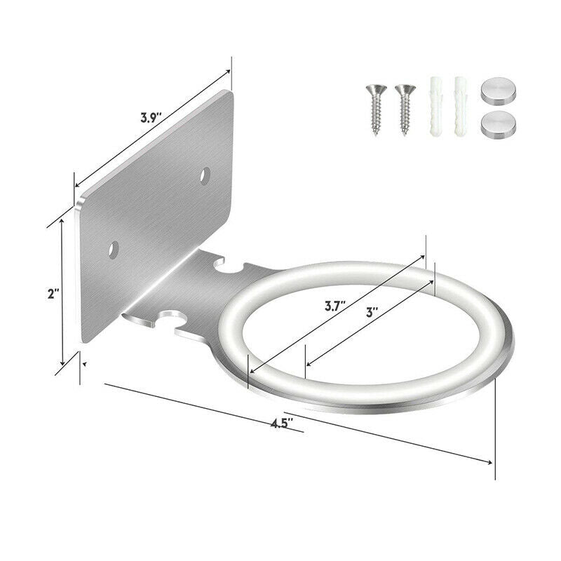 Self Adhesive Hair Dryer Holder, Wall Mounted Hairdryer Hanging Rack with P V5I1