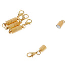 4 Sets Kumihimo Bracelet Necklace Magnetic Clasps + Extender Link Chains Jewelry