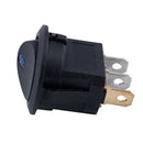 4x Mini Round Blue LED Indicator Toggle Switch 3 Pin On-Off 12V DC I4Q6