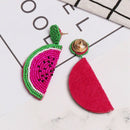 Fashion Handmade Beaded Earrings Fruit Dragon Fruit Shape Cute Bohemian Wed Y1I1