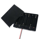 1.5V AA Battery Holder Storage Case box 6x Case ON/OFF Switch with Spring Clip