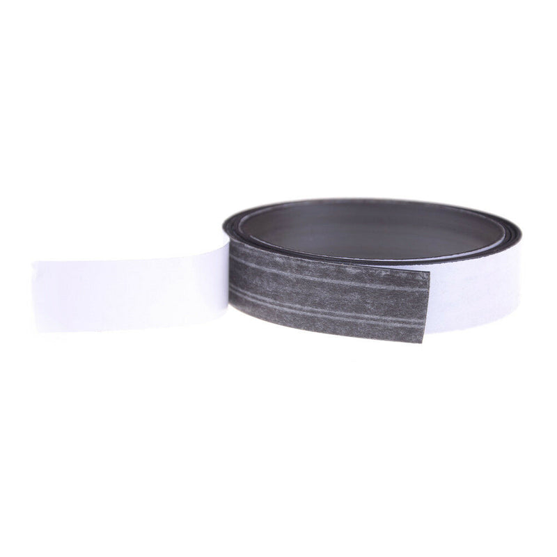 1 x 1 MM 1M Self Adhesive Flexible Rubber Magnet Strip Tape Roll White LJ