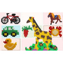 Square Plastic Perler Beads Pegboard Kits  Bead For DIY Children Craft White