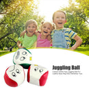 Cartoon Smile Face Juggling Ball PU Leather Bean Bag Kids Interactive Toys
