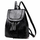 Women & Girl Tassel Shoulder Bag Faux Leather Backpack Travel Backpack Bag VJF