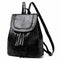 Women & Girl Tassel Shoulder Bag Faux Leather Backpack Travel Backpack Bag VJF