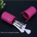 Leather Makeup Brush Pen Storage Empty Holder Cosmetic Cup Case Box A