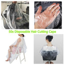50x Hairdressing Capes Barber Shop Hair Styling Dyeing Apron w/ Salon Brush Bowl