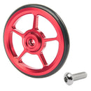 2 Pieces Alloy Bike Easy Wheels Folding Bicycle for Brompton Wheel Red+Black