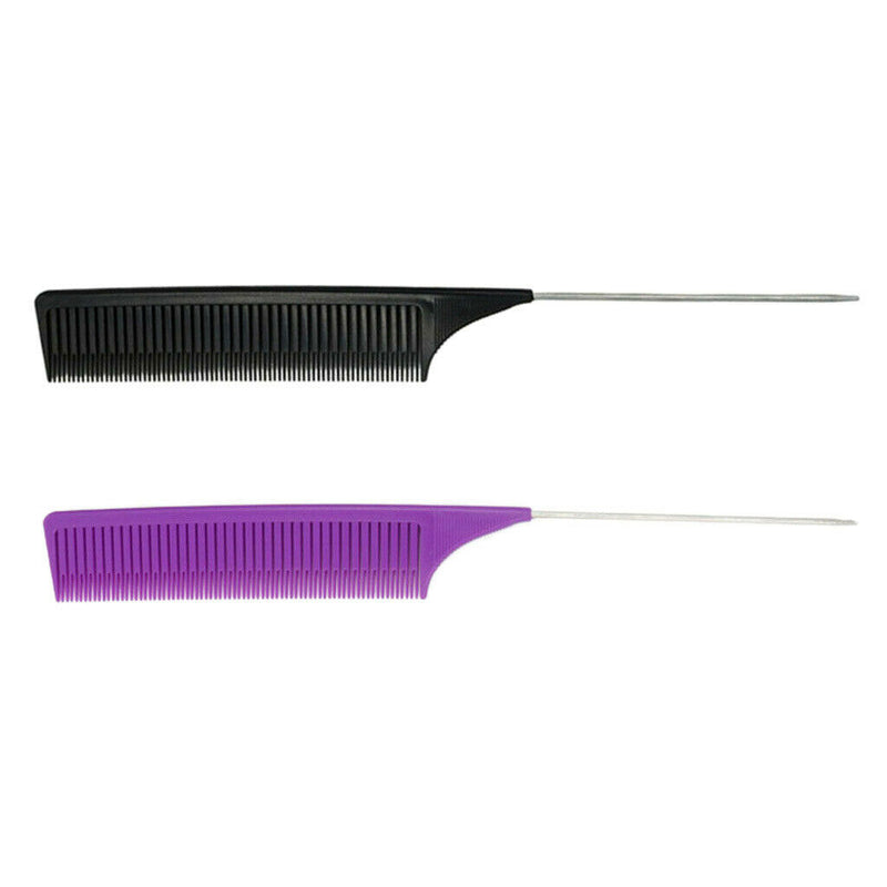 2pcs Fine Weaving Highlighting Foiling Hair Combs Salon Styling Dyeing Comb