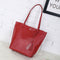 Women Shoulder Bag PU Leather Handle Bags Girls Tassel Tote Handbags(Red)