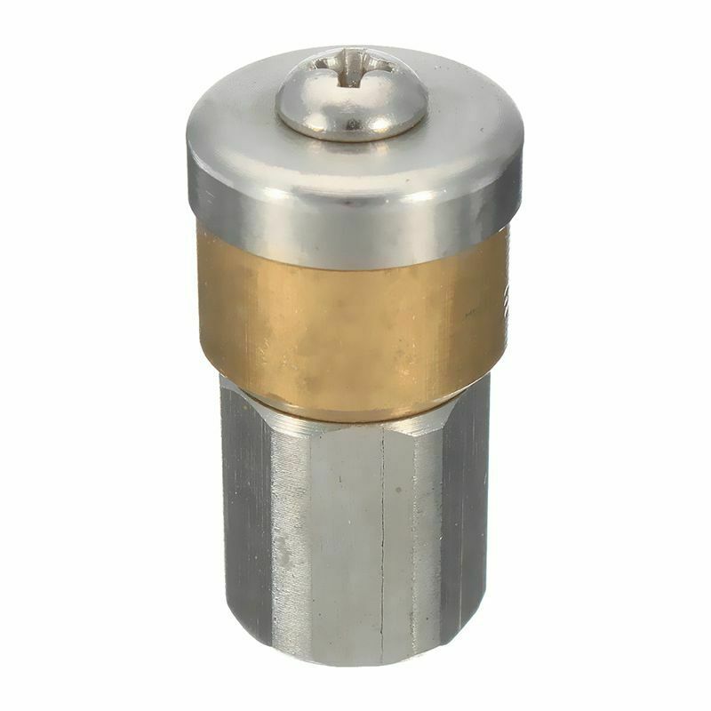 Steel Pressure Washer Drain Sewer Cleaning Pipe Jetter Rotary Nozzle 3 Jet