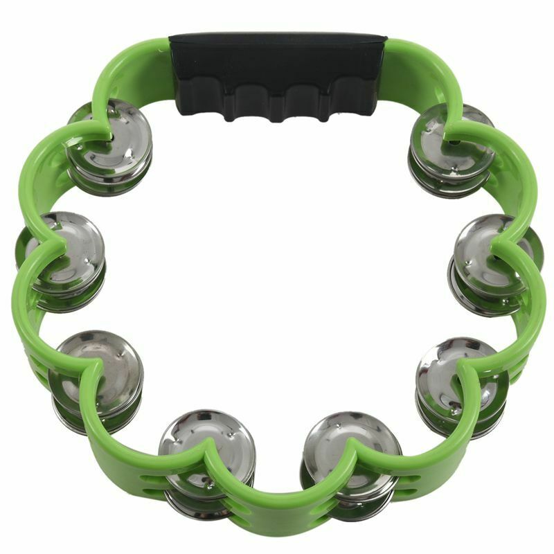 Shamrock Tambourine for Kids and Adults - Easy to Use - Comfortable Hand He