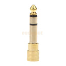 6.35mm Male to 3.5mm Female Plug Stereo Audio Earphone Adapter Converter