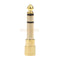 6.35mm Male to 3.5mm Female Plug Stereo Audio Earphone Adapter Converter