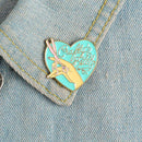 Creative Love Heart Brooches Badge Jacket Clothing Unisex Backpack Pins