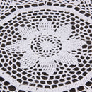 White Hook Flower Dream Catcher Feather Bead Hanging Decor Ornament